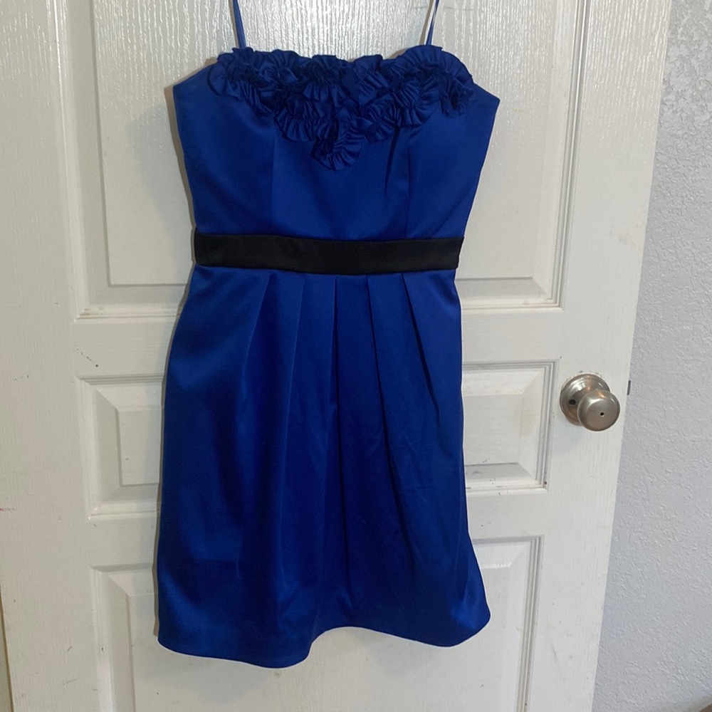 Beautiful royal blue short dress